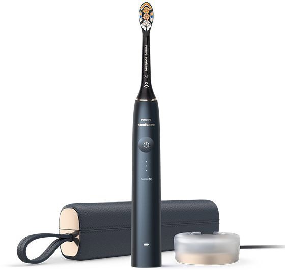 Philips Sonicare DiamondClean Prestige 9900 - Spazzolino Elettrico Sonico con Tecnologia SenseIQ, 1 Testina Premium All-in-One A3 e Custodia di Ricarica Blu Notte (HX9992/12)