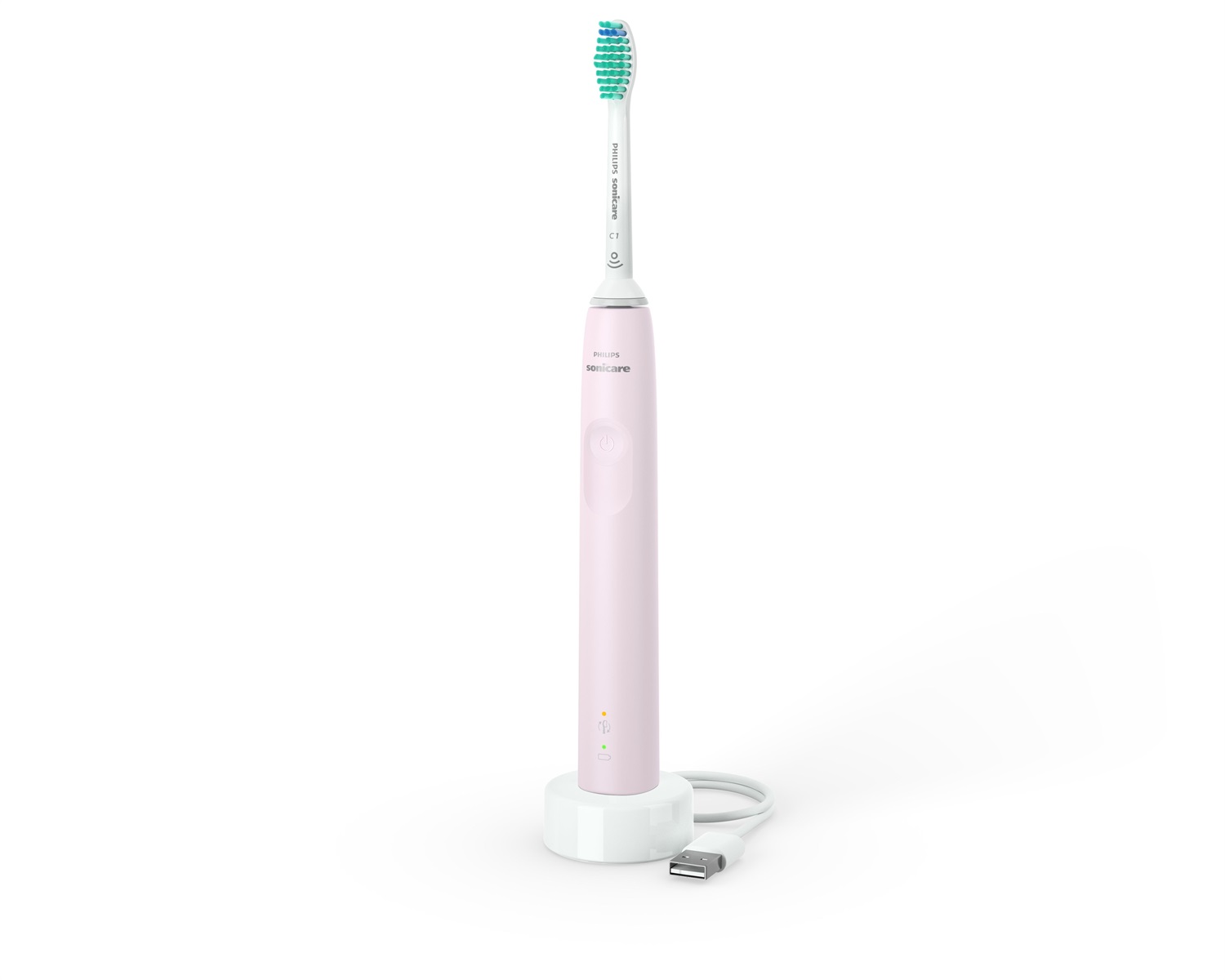 Philips Sonicare Serie 3100 HX3673/11 Spazzolino Elettrico Sonico con Sensore di Pressione, SmarTimer, QuadPacer, 1 Testina e Custodia da Viaggio - Rosa