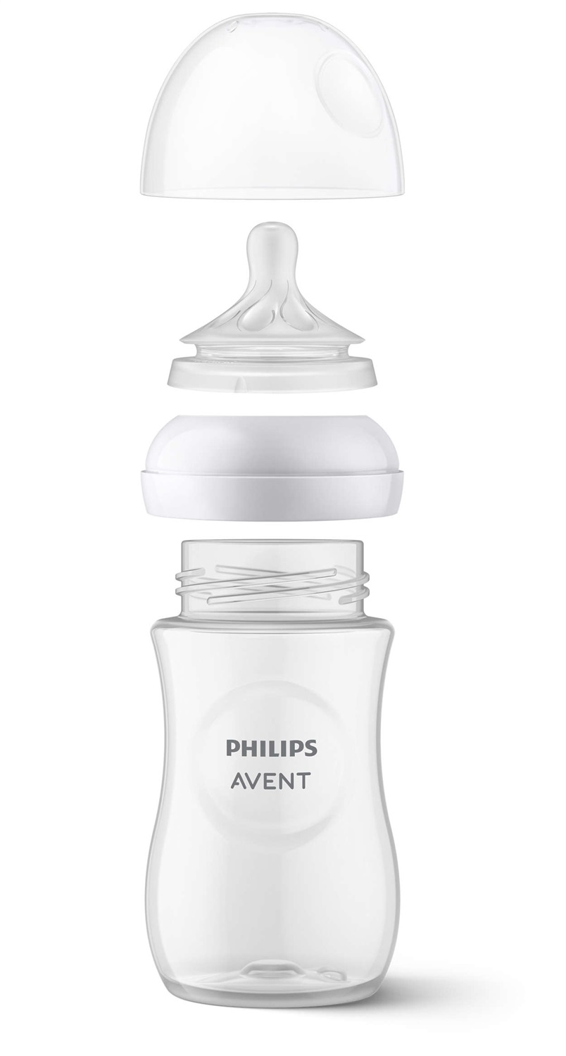 Philips AVENT Biberon Natural Response SCY903/67 260 ml con Tettarella Koala, Senza BPA, per Neonati 1m