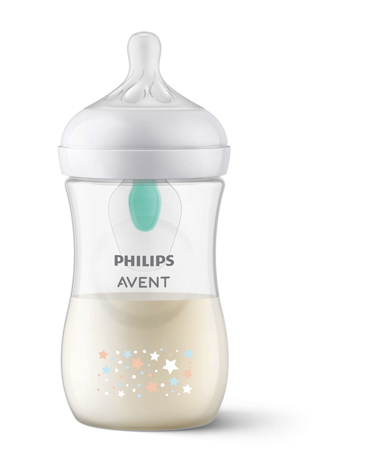 Philips Avent Biberon Natural Response SCY673/82 260 ml con Valvola Airfree, Senza BPA, per Neonati da 1 Mese - Motivo Orso