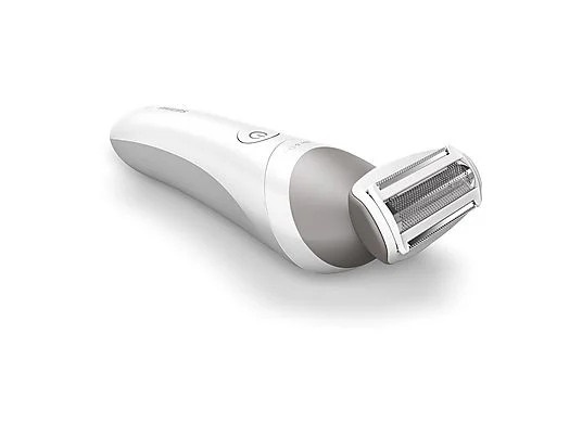 Philips Lady Shaver Series 6000 BRL126/00 - Rasoio senza filo Wet & Dry, Argento e Bianco, 1 testina, Autonomia 40 min