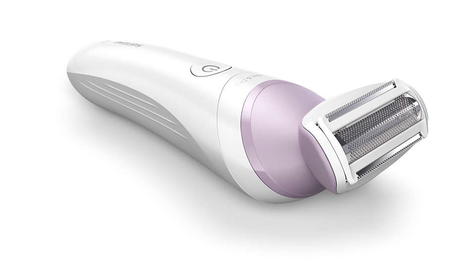 Philips Lady Shaver Series 6000 BRL136/00 - Rasoio da donna Wet & Dry senza filo con 4 accessori, pettine regola altezza e guanto esfoliante, 40 min di autonomia