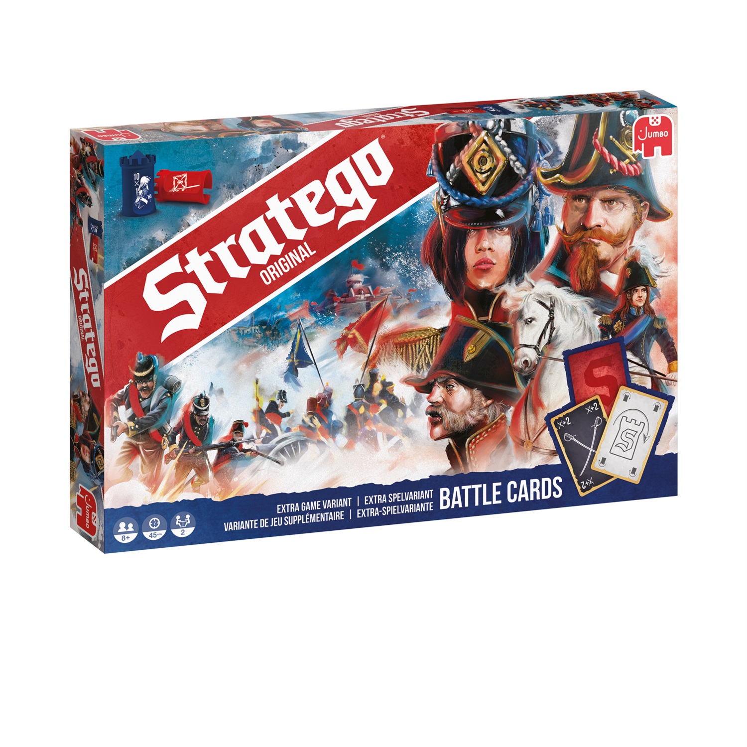 Jumbo Stratego Original - Gioco da Tavolo per 2 Giocatori, Età 8 , Ristampa del Classico