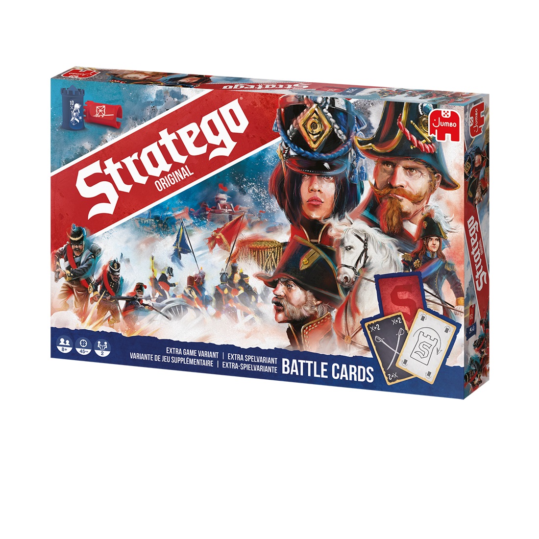 Jumbo Stratego Original - Gioco da Tavolo per 2 Giocatori, Età 8 , Ristampa del Classico