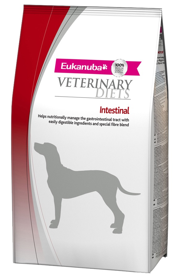 Eukanuba Veterinary Diets Intestinal 12 kg - Alimento Secco per Cani Adulti con Pollo per Disturbi Gastrointestinali