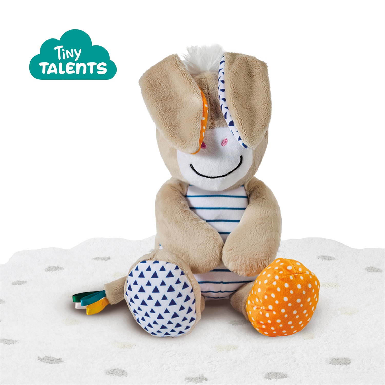 SES Creative Donkey - Coperta in peluche interattiva con gioco del peekaboo