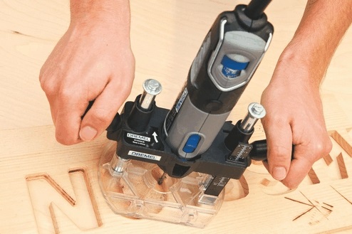 Dremel 640 Punta per Router HSS 6,4 mm - Scanalatura a V per Fresatura e Intarsio nel Legno