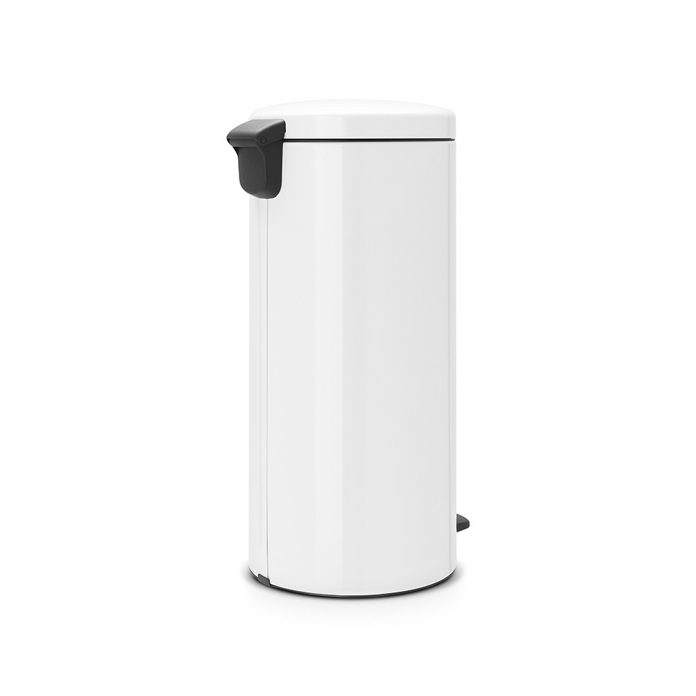 Brabantia Pattumiera a Pedale NewIcon 30L Bianco - Chiusura Ammortizzata, Secchio Estraibile, Base Antiscivolo