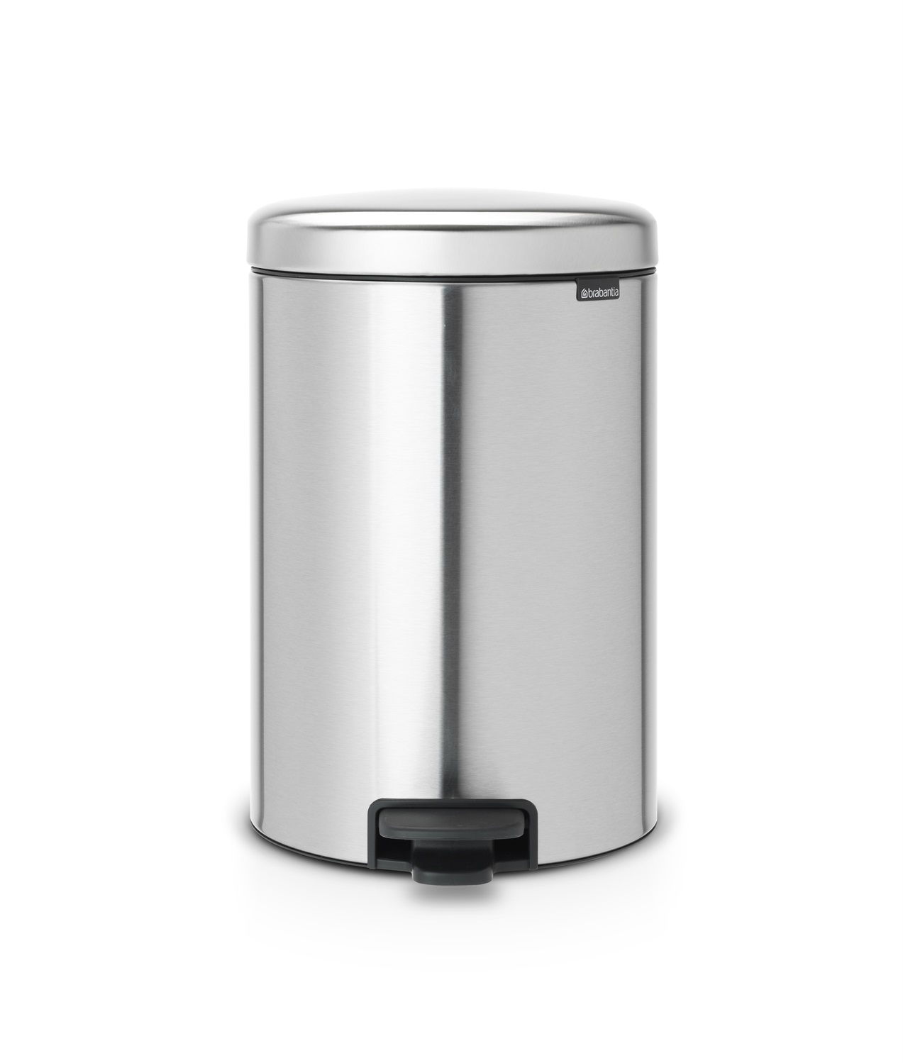 Brabantia Pattumiera a Pedale NewIcon 20L in Acciaio Satinato - Design Igienico e Funzionale