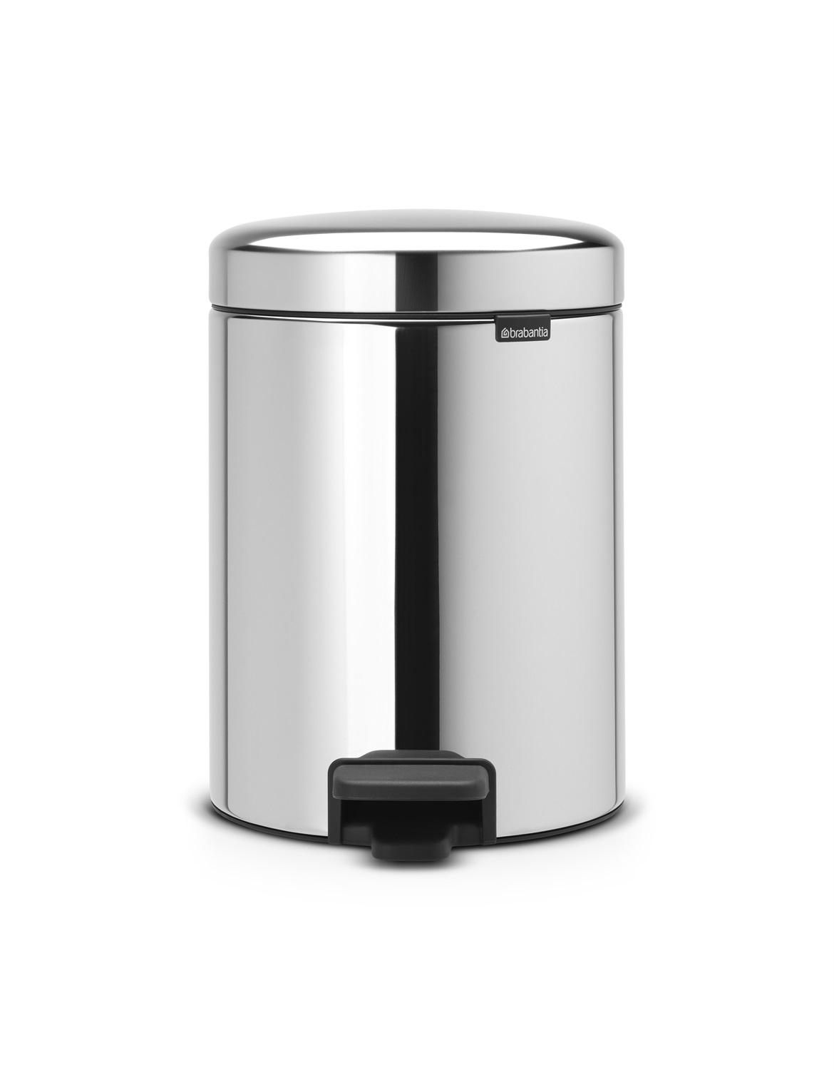 Brabantia Pattumiera a Pedale NewIcon 5 Litri Inox Lucido con Chiusura Ammortizzata