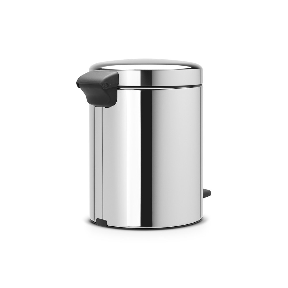 Brabantia Pattumiera a Pedale NewIcon 5 Litri Inox Lucido con Chiusura Ammortizzata