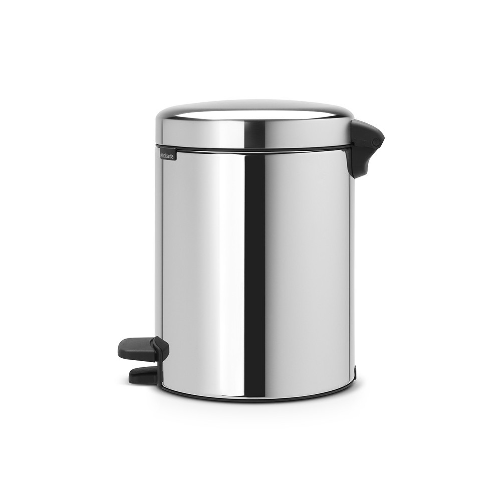 Brabantia Pattumiera a Pedale NewIcon 5 Litri Inox Lucido con Chiusura Ammortizzata