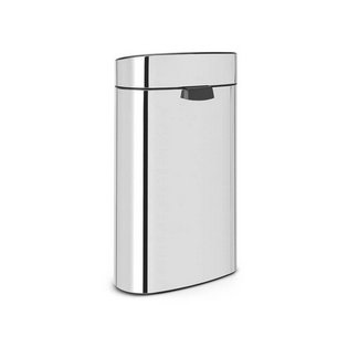 Brabantia Touch Bin New Pattumiera 40L Inox Lucido - Apertura Soft Touch e Design Salva-Spazio