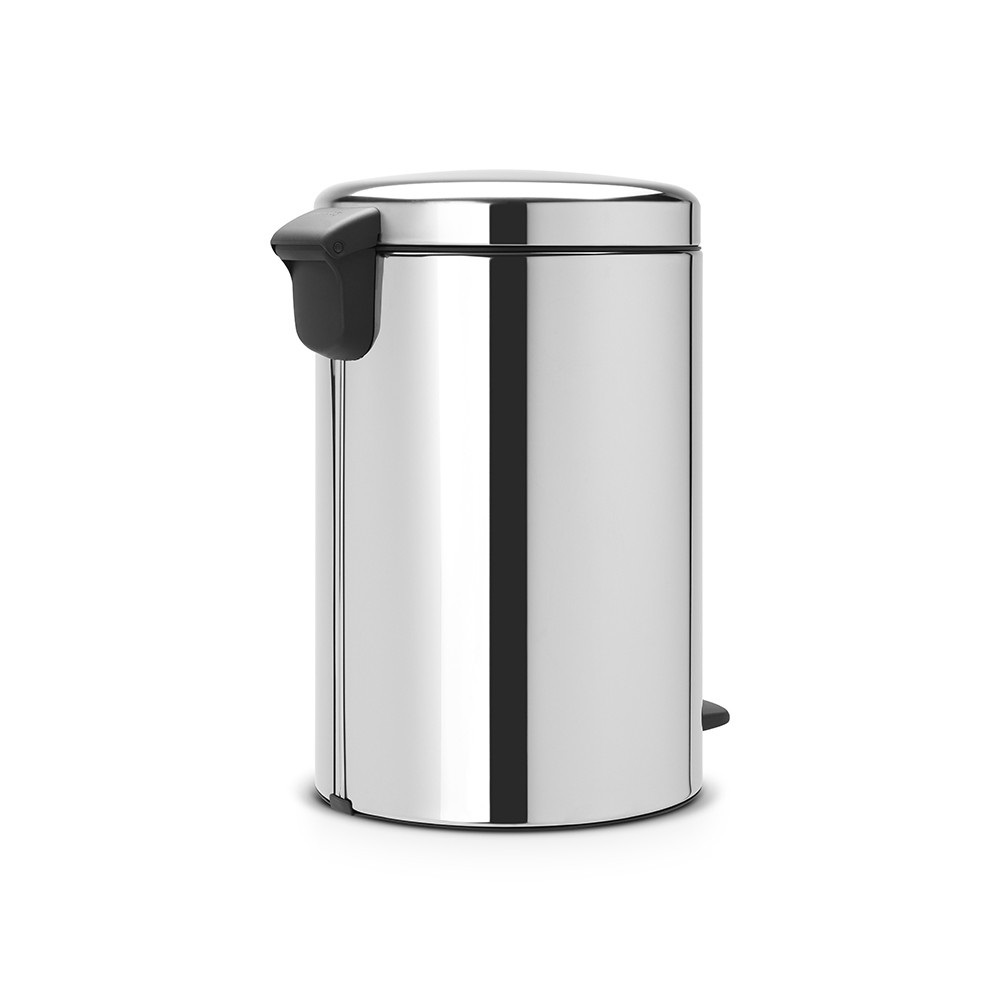 Brabantia NewIcon Pattumiera a Pedale 20 Litri in Acciaio Inox Lucido con Chiusura Ammortizzata e Anti-Odori