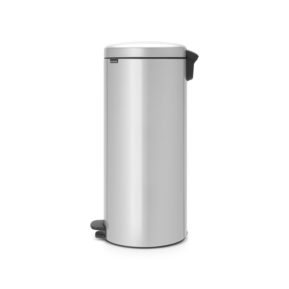 Brabantia NewIcon Pattumiera a Pedale Grigia 30L con Chiusura Ammortizzata e Secchio Interno Rimovibile
