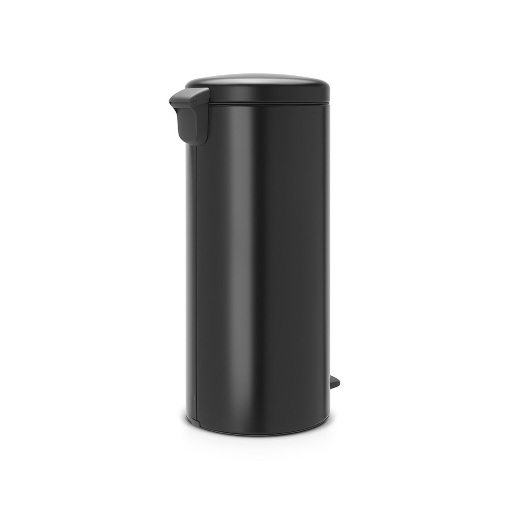Brabantia Pattumiera a Pedale NewIcon 30L Nero Opaco - Design Iconico, Chiusura Ammortizzata, Secchio Interno Rimovibile