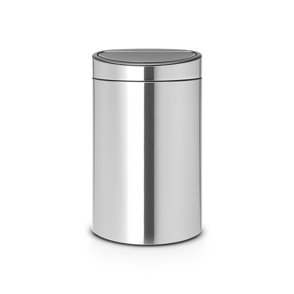 Brabantia Touch Bin New Pattumiera 40 L Inox Satinato Anti-Impronte con Apertura Soft Touch e Design Salva-Spazio
