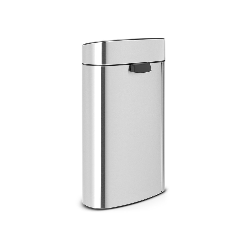 Brabantia Touch Bin New Pattumiera 40 L Inox Satinato Anti-Impronte con Apertura Soft Touch e Design Salva-Spazio