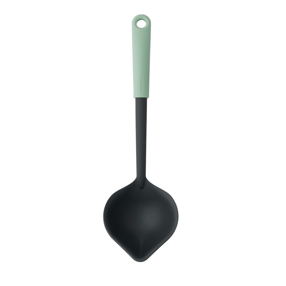 Brabantia Tasty Mestolo e Raccoglitutto Jade Green - Nylon Termoresistente, 2-in-1, Adatto per Destri e Mancini