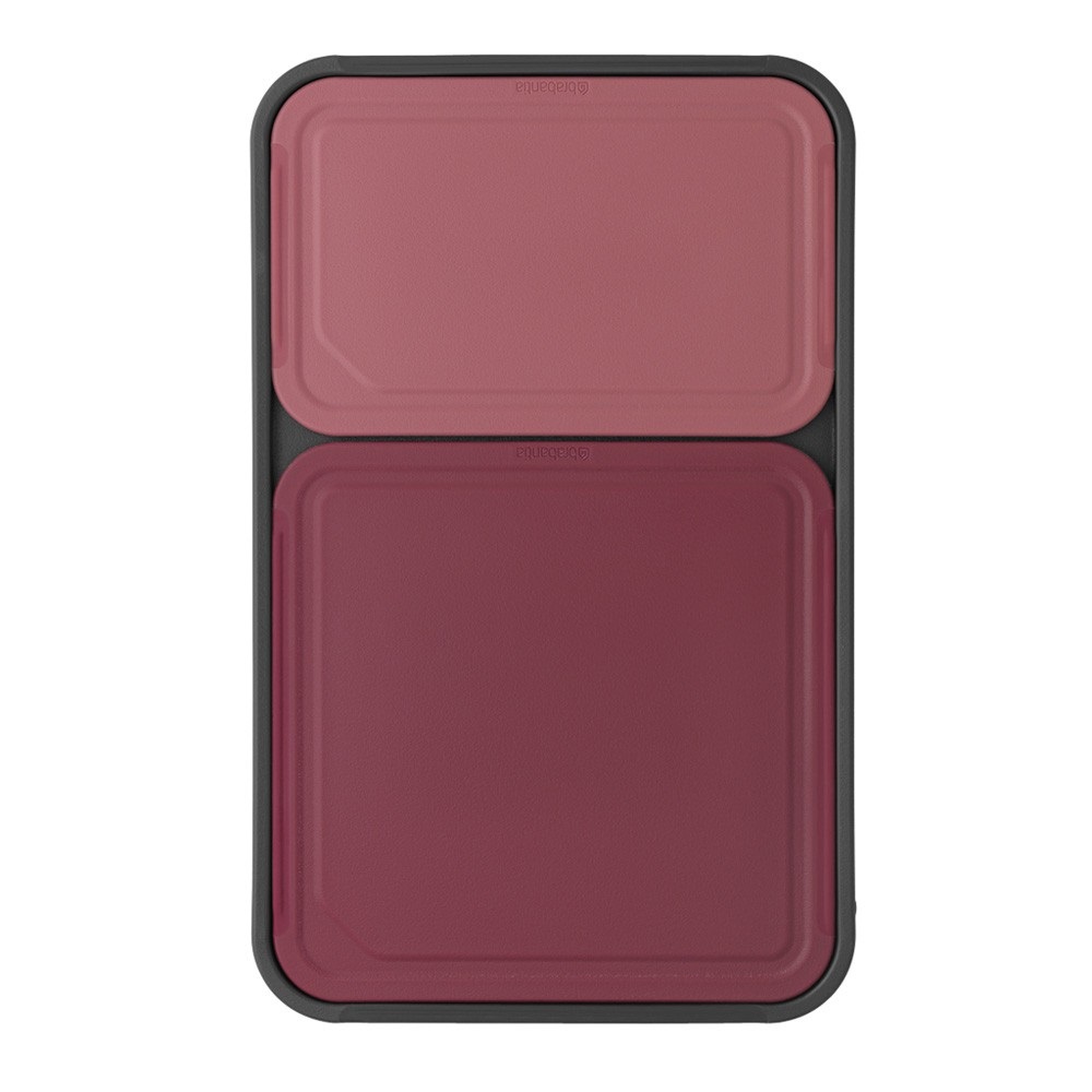 Brabantia Tasty Set di 3 Taglieri in Plastica SAN - Small, Medium, Large, Mixed Colours, Reversibili e Antiscivolo