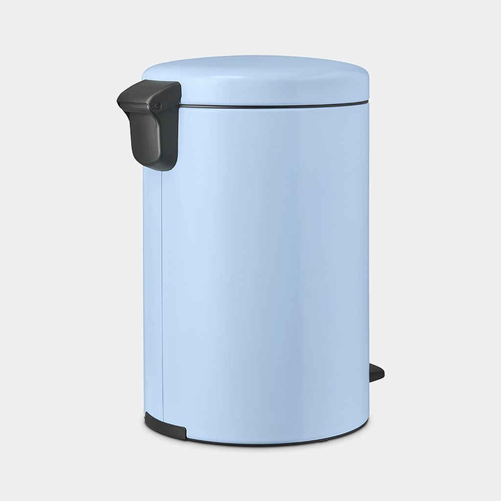 Brabantia NewIcon Pattumiera a Pedale 3L Blu Dreamy - Coperchio Soft-Touch, Secchio Interno Rimovibile, Design Antiodore