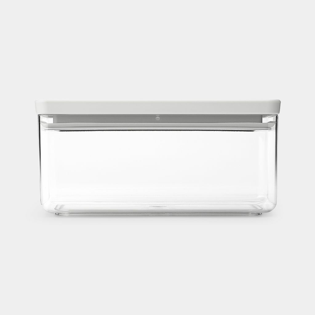 Brabantia Tasty Contenitore Impilabile Ermetico per Alimenti 1,5 L Grigio Chiaro con Guarnizione in Silicone