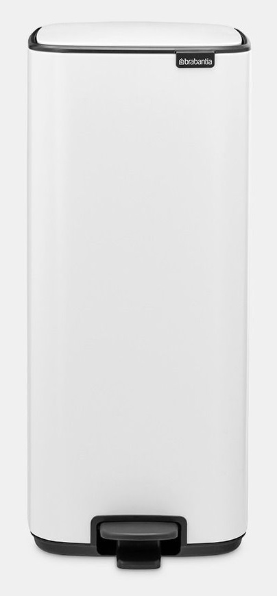 Brabantia Bo Pedal Bin 30 L Rettangolare Acciaio Bianco