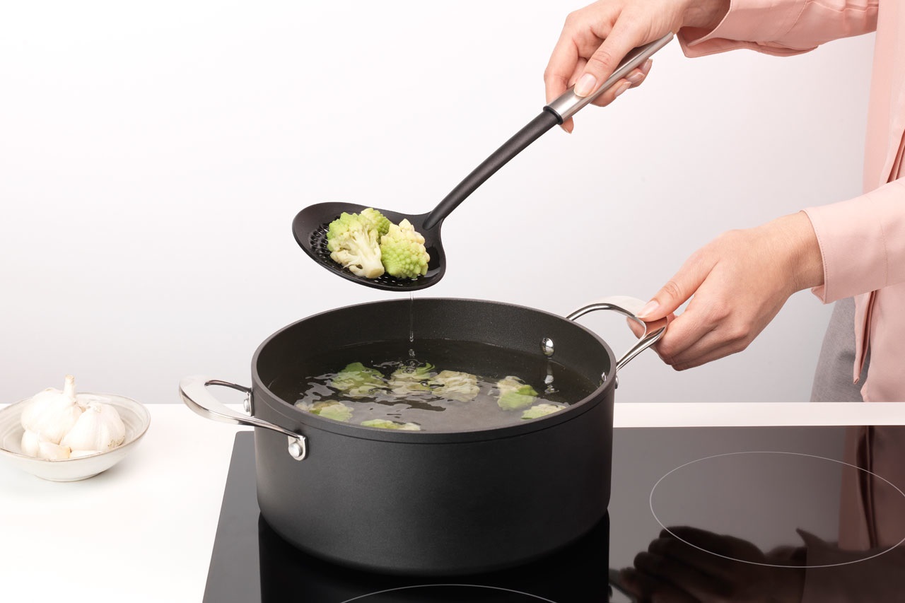 Brabantia 260285 set di utensili da cucina 4 pz Nero, Acciaio satinato
