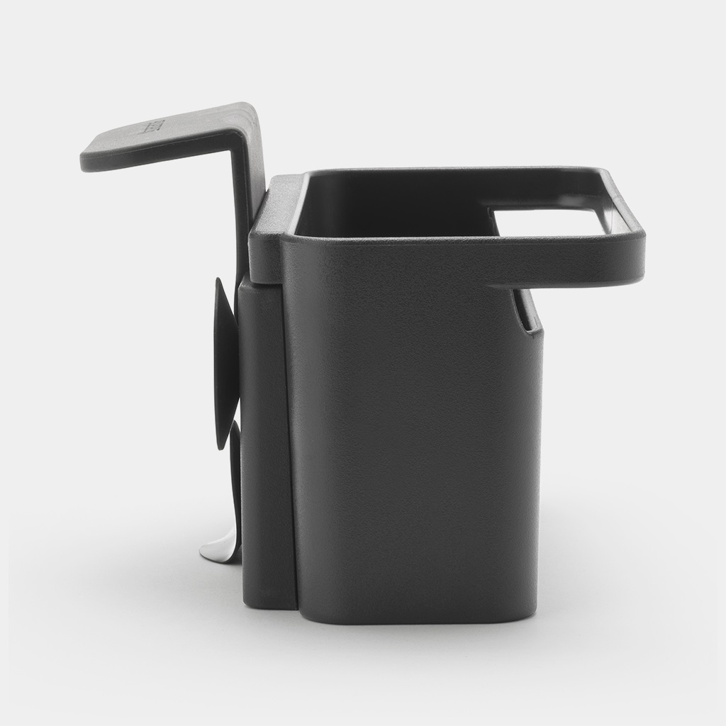Brabantia Organizer per Lavello Grigio Scuro - Appendibile con Ampio Spazio per Spugne e Panni
