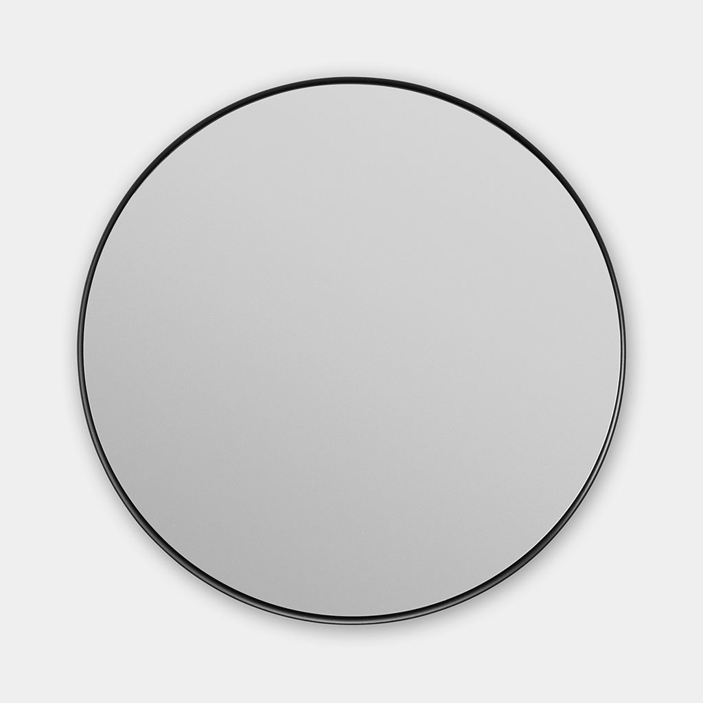 Brabantia MindSet Specchio da Bagno Rotondo Infinite Grey - Zoom 5x, Rimovibile, Montaggio a Parete, Resistente alla Corrosione, ⌀ 20.4 cm