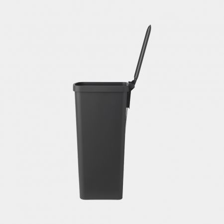 Brabantia Pattumiera a Pedale StepUp 40 Litri Grigio Scuro - Realizzata con Materiale Riciclato
