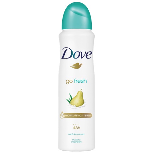 Dove Go Fresh Deodorante Spray Antitraspirante Pera e Aloe Vera 150 ml - Protezione Fino a 48 Ore