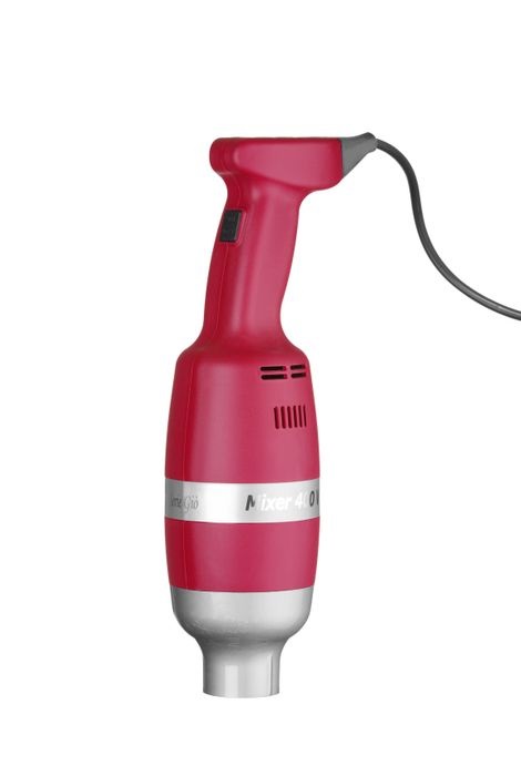 Hendi Mixer A Immersione Profi Line 400 W - Velocità Regolabile, Struttura in Fibra di Nylon Rinforzata, Asta e Lama in Acciaio Inox, Set con Rastrelliera e Attacco per Frusta