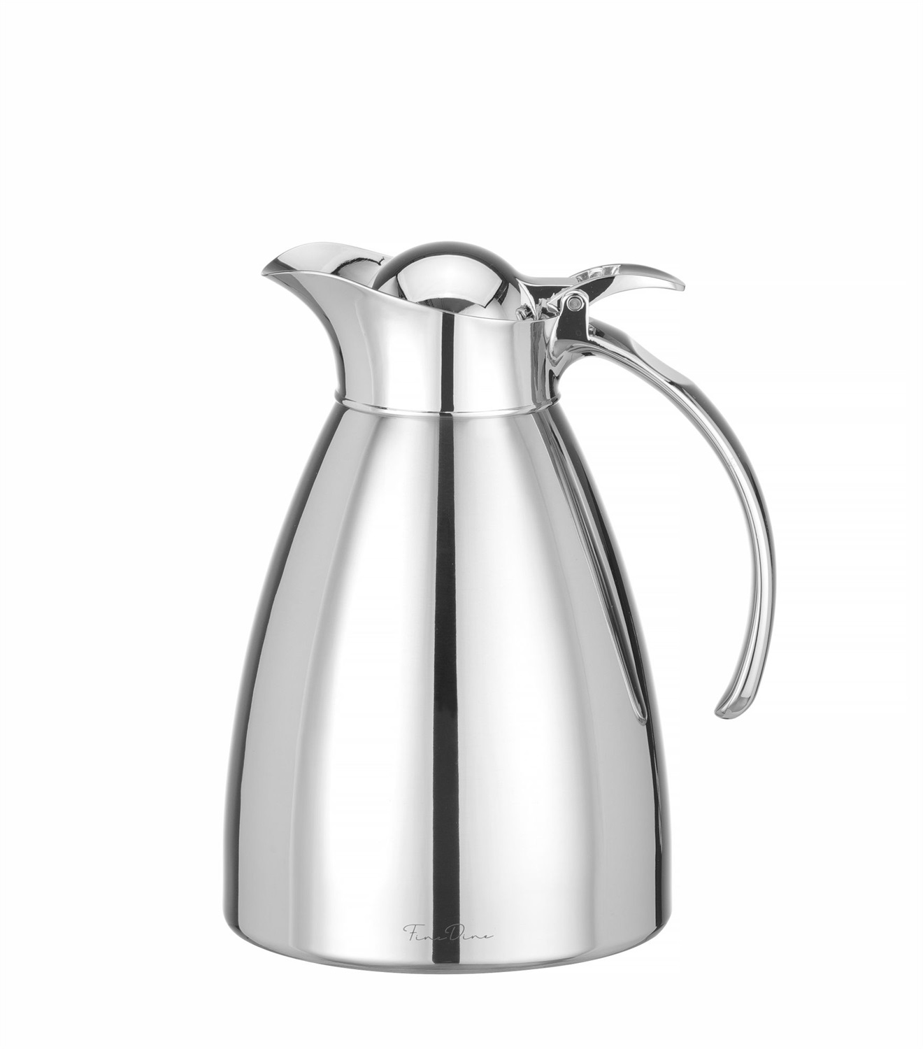 Hendi 445822 Bricco per Latte/Panna in Acciaio Inox Cromato - Caraffa Termica da 1L con Isolamento a Doppia Parete