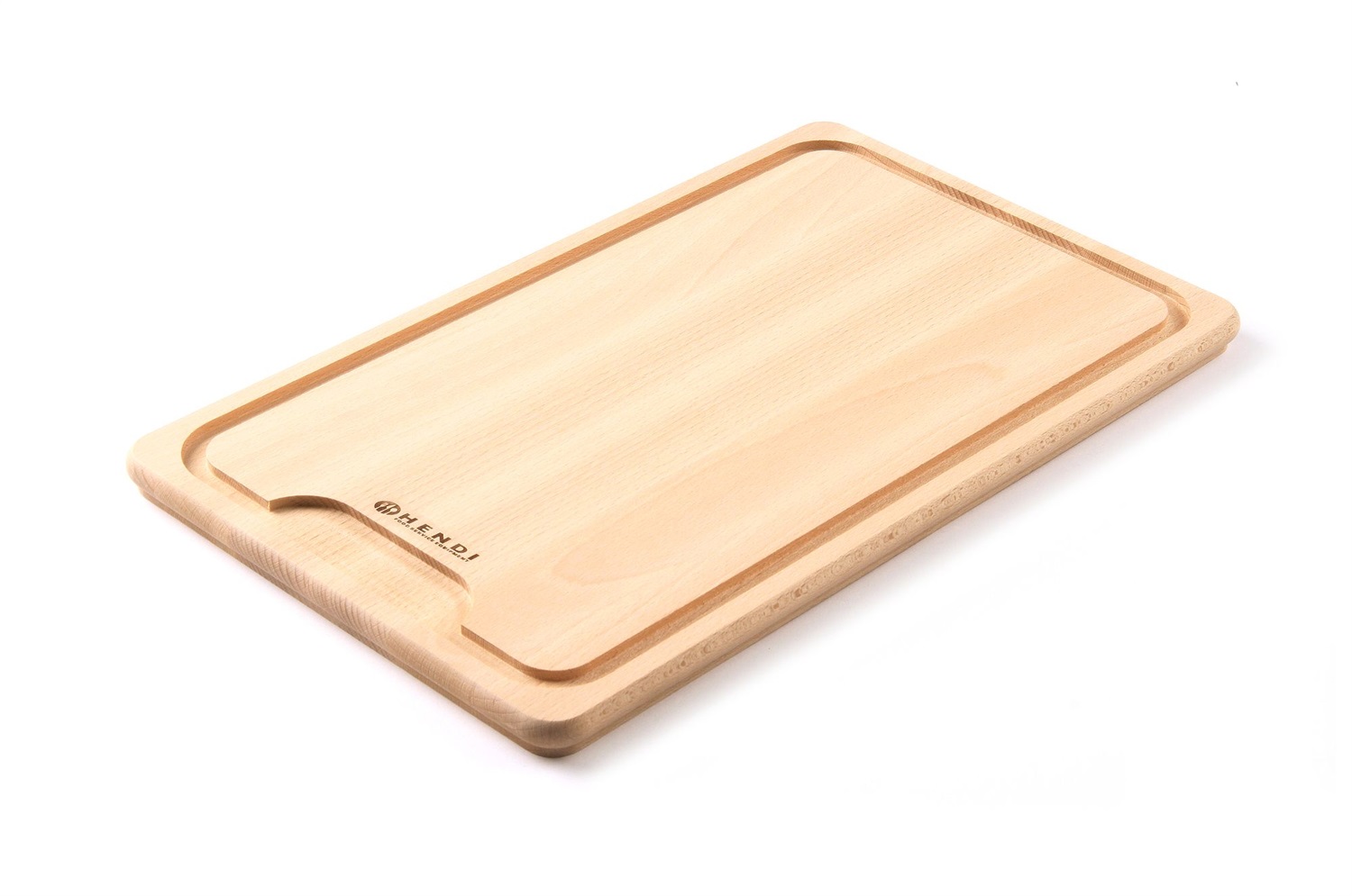 Hendi Tagliere da Cucina con Bordo in Legno di Faggio 390x230 h16mm 505205