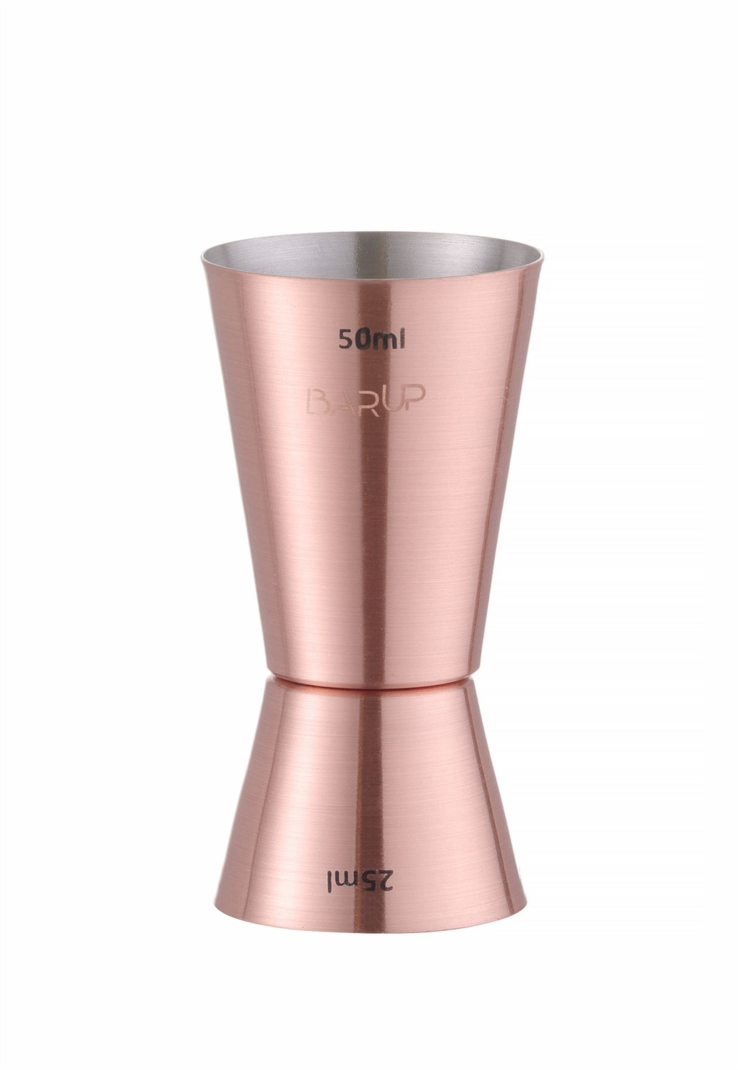 HENDI Jigger Cocktail Doppio 25/50ml in Acciaio Inossidabile Placcato Rame - Misurino Professionale per Barista