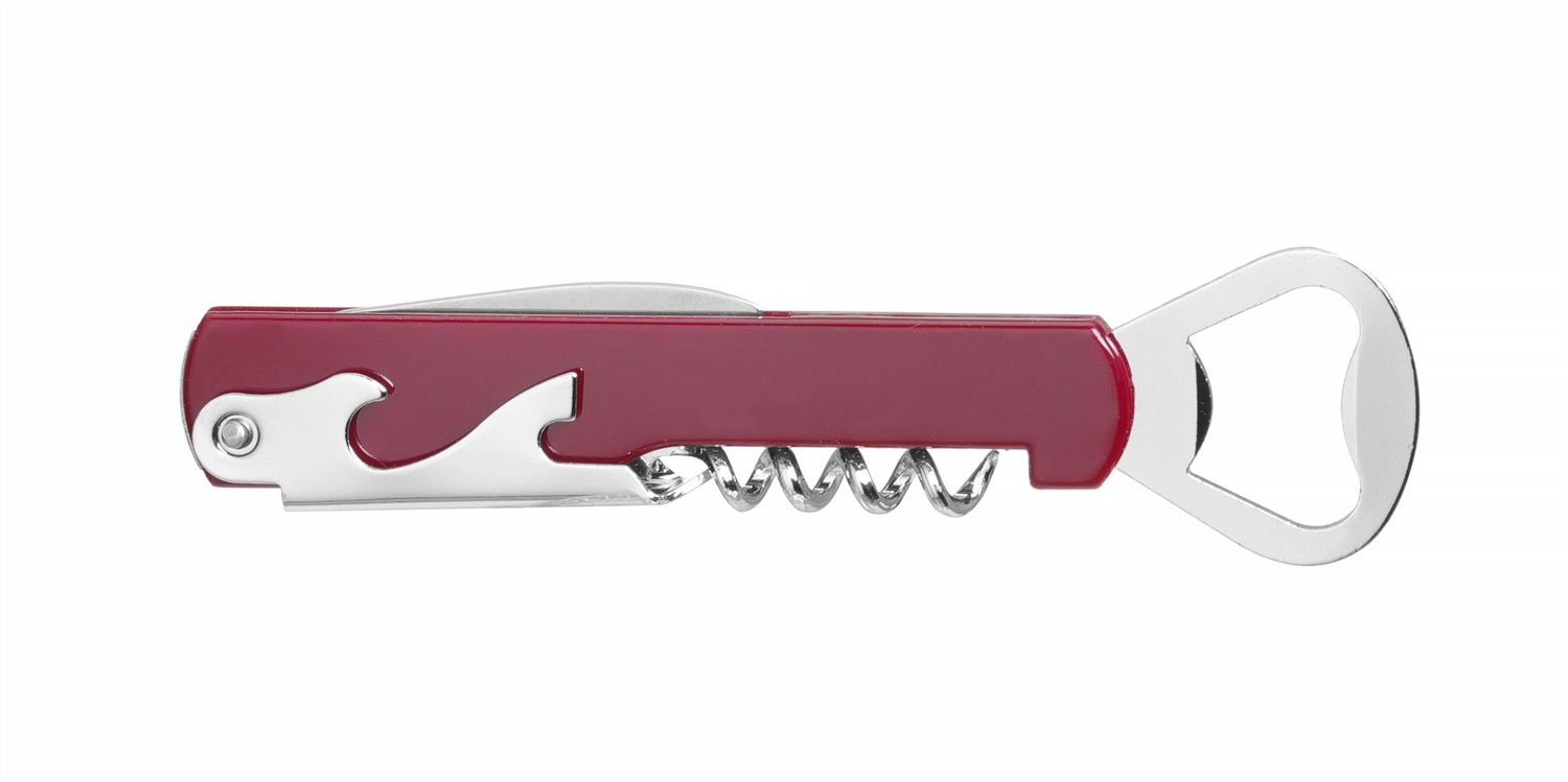 Hendi 596807 Cavatappi Cromato per Camerieri con Manico in Plastica e 4 Funzioni