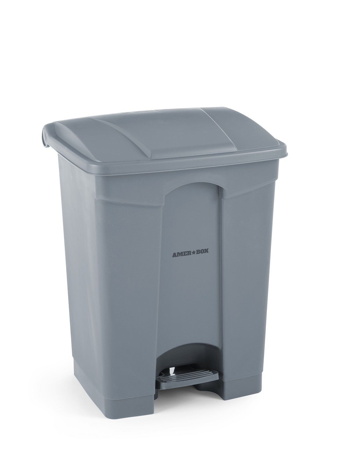 AmerBox Cestino per Rifiuti con Pedale 87L - Hellgrau, Dimensioni 500x410x815mm