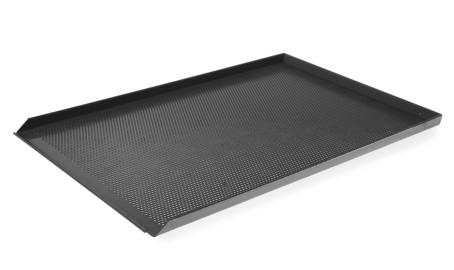 Hendi Vassoio Perforato 808221 in Alluminio con Strato in Teflon™ Antiadherente e Tre Bordi
