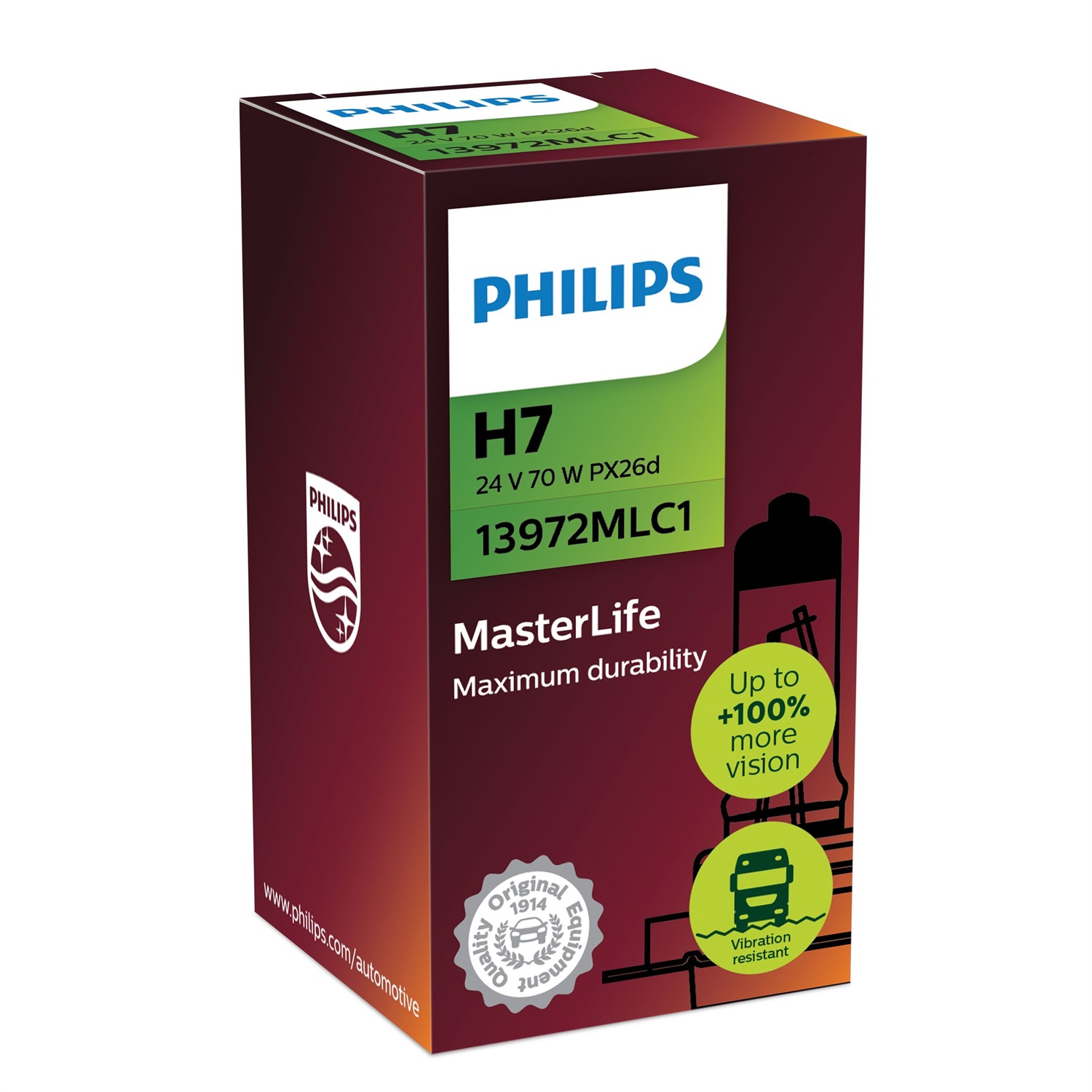 Philips MasterLife 13972MLC1 Lampadina per fari da 24 V
