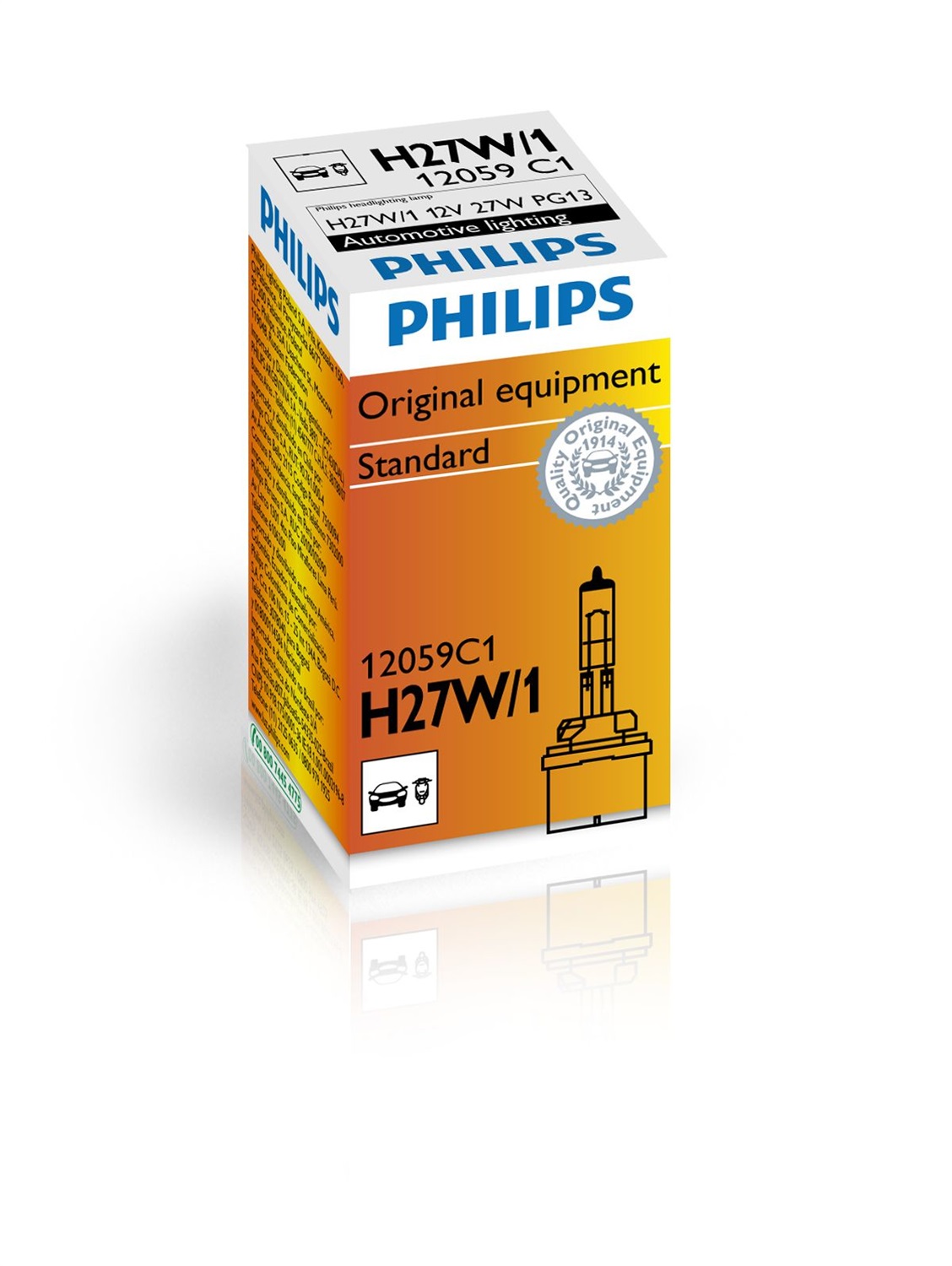 Philips H27W/1 Vision Lampada Alogena 12V 27W - 1 Pezzo