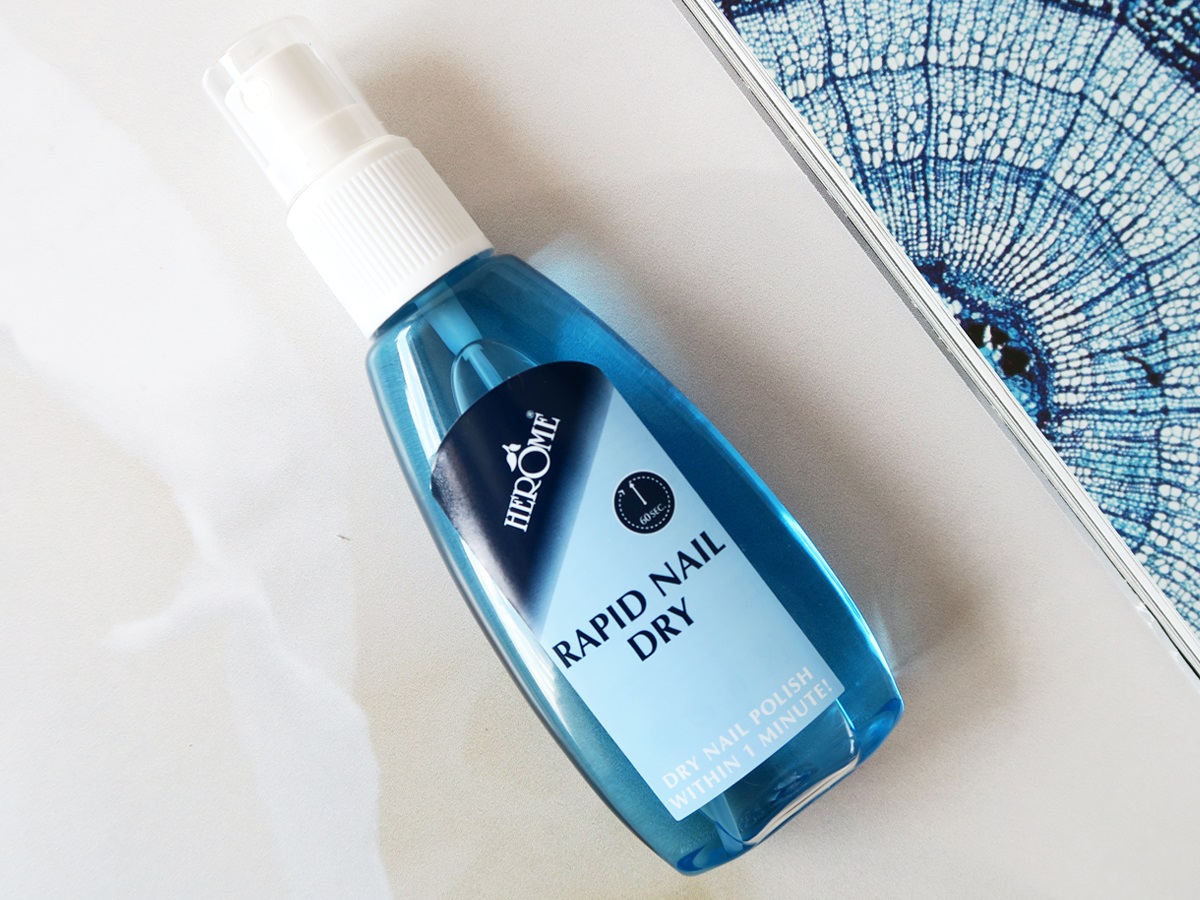 Herome Spray Asciuga Unghie Rapido 75 ml - Asciugatura Rapida e Lucentezza in un Minuto