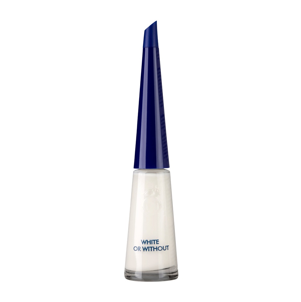 Herome Perfect Nail Contour 'White or Without' - Smalto Rinforzante per Unghie 10 ml con Effetto Punte Bianche