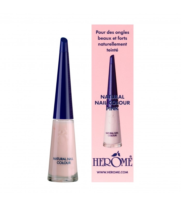 Herome Natural Nail Colour Rosa 10 ml - Smalto Rinforzante per French Manicure