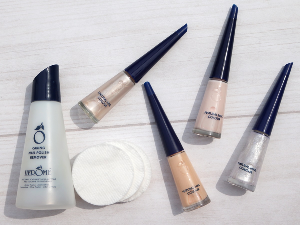 Herome Natural Nail Colour Glamour 10ml - Smalto per Unghie Rinforzante Colore Salmone Glitterato