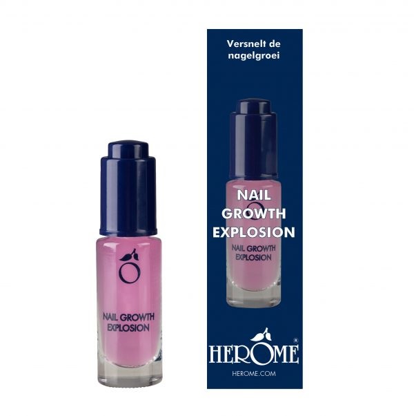 Herome Siero Unghie Crescita Esplosiva 7 ml - Siero Curativo Idratante per Unghie Danneggiate con Silicio, Stimola la Crescita e Rafforza la Lamina