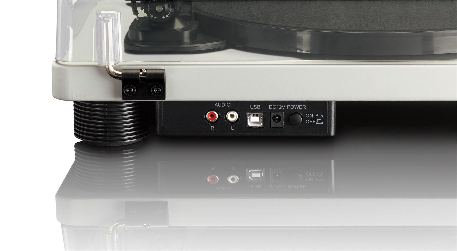 Lenco LS-50 Giradischi Grigio con Altoparlanti Integrati, Amplificatore 2 x 3 Watt e Porta USB