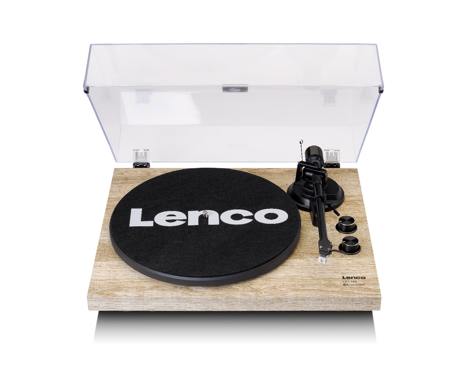 Lenco LBT-188 Giradischi Bluetooth con Trasmissione a Cinghia, Uscite RCA e USB, Pre-amplificatore, Anti-skating, Controllo Start/Stop, Colore Beige