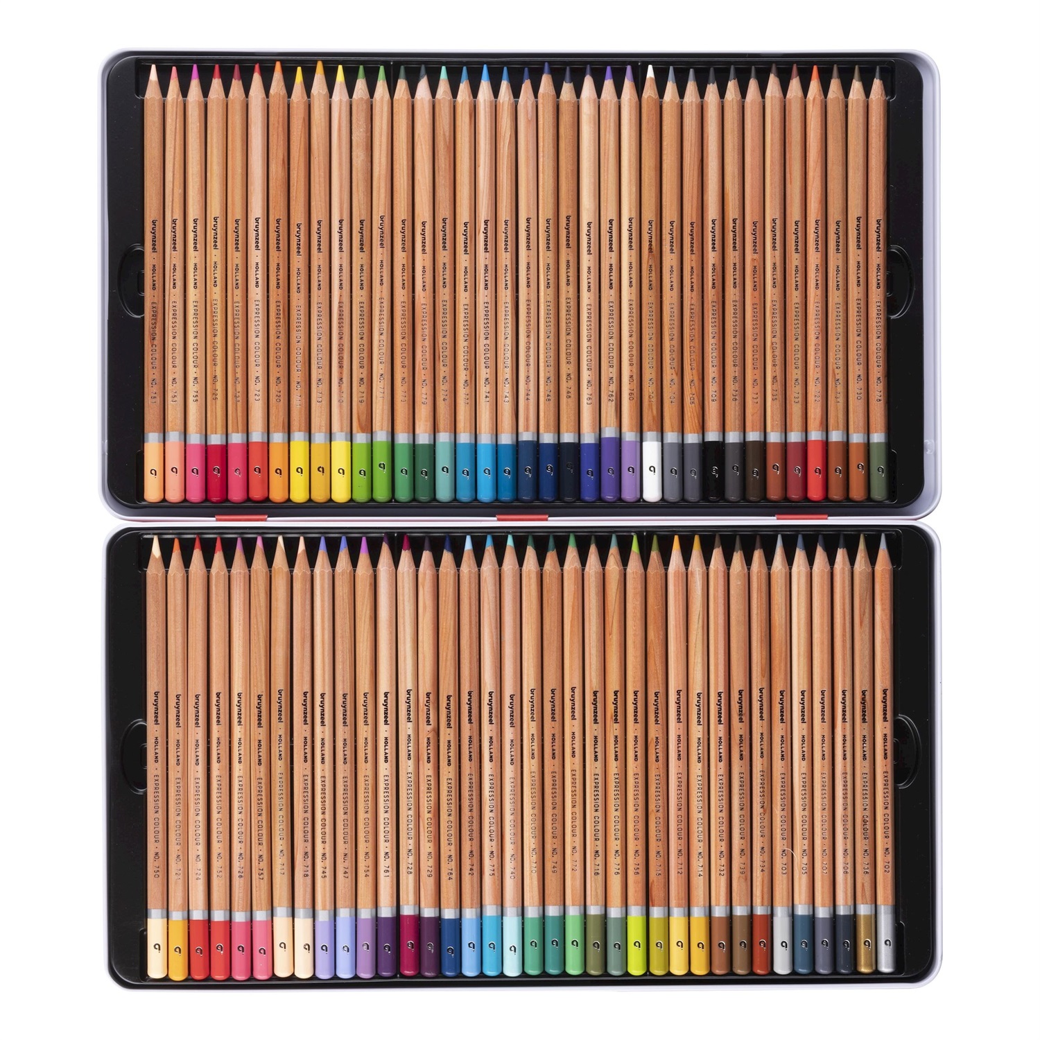 Bruynzeel Expression Set di 72 Matite Colorate in Latta - Alta Qualità per Disegno, Libri da Colorare e Bullet Journaling