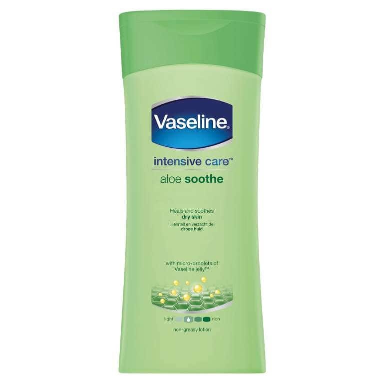 Vaseline Intensive Care Aloe Soothe Lozione Idratante per il Corpo 400 ml - Unisex, con Aloe Vera e Microgocce di Vaseline® Jelly